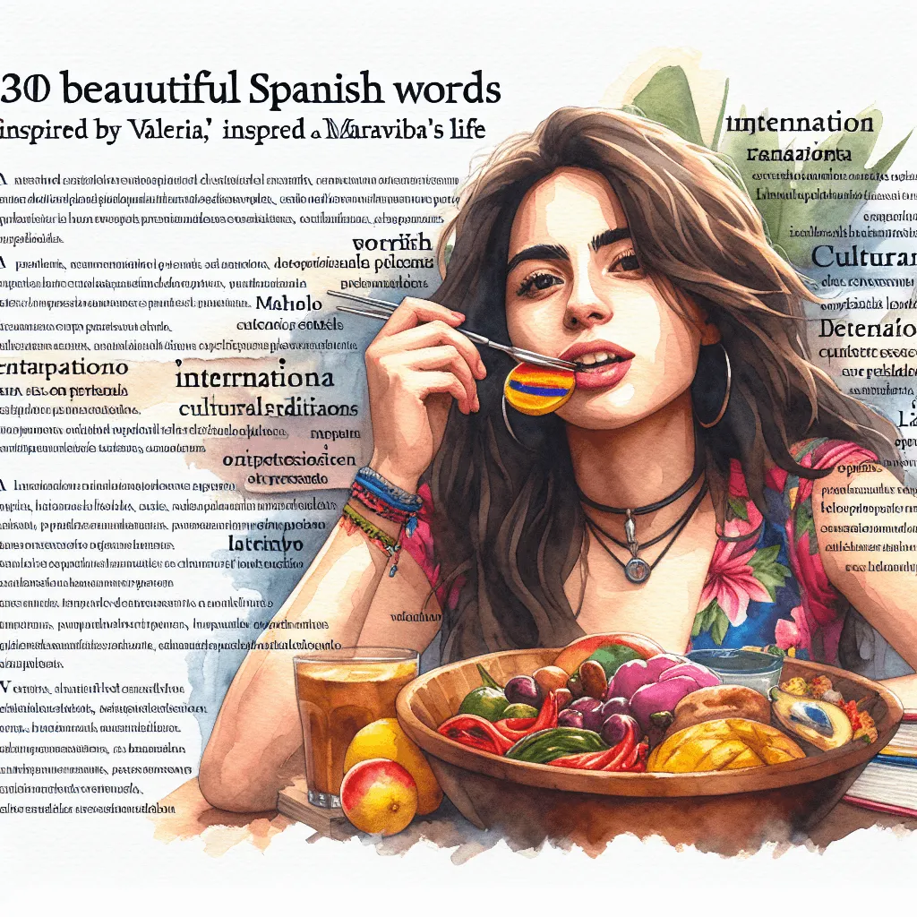 30 Beautiful Spanish Words Inspired by Valeria's Life